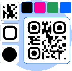 Customize your QR code with colors, logos, and design options